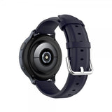Samsung Galaxy Watch 20mm Ranneke Aitoa Nahkaa Sininen
