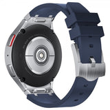 Samsung Galaxy Watch 20 mm ranneke silikonia, hopeasolki, sininen
