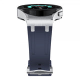 Samsung Galaxy Watch 20 mm ranneke silikonia, hopeasolki, sininen