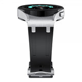 Samsung Galaxy Watch 20mm Silikoniranneke Hopeasolki Musta