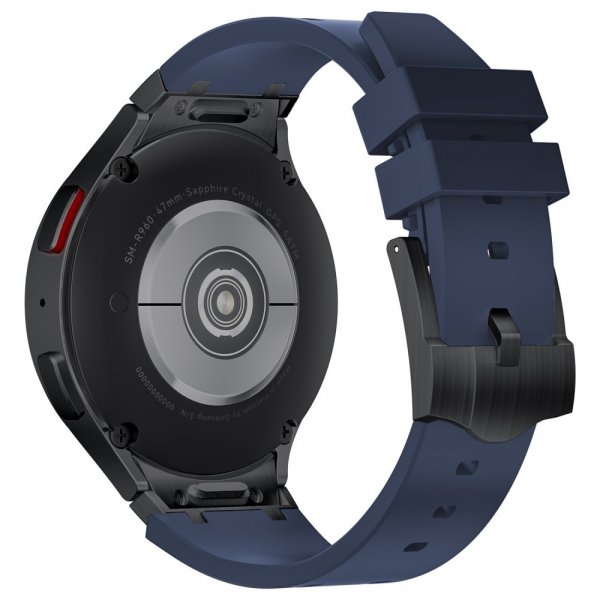 Samsung Galaxy Watch 20mm Silikonranneke Musta Solki Sininen