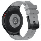 Samsung Galaxy Watch 20mm silikoniranneke, musta, harmaa solki