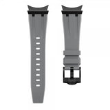 Samsung Galaxy Watch 20mm silikoniranneke, musta, harmaa solki