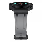 Samsung Galaxy Watch 20mm silikoniranneke, musta, harmaa solki