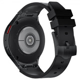 Samsung Galaxy Watch 20mm Silikoniranneke, musta, musta solki