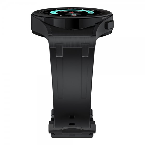 Samsung Galaxy Watch 20mm Silikoniranneke, musta, musta solki