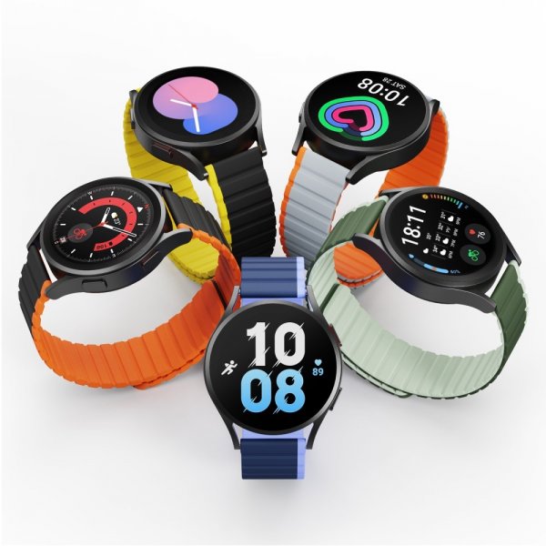 Dux Ducis Samsung Galaxy Watch 20mm ranneke, LD Series, keltainen