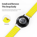 Dux Ducis Samsung Galaxy Watch 20mm ranneke, LD Series, keltainen