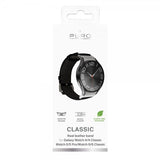 Puro Samsung Galaxy Watch 20mm Ranneke Nahkaa Musta