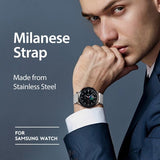 Dux Ducis Samsung Galaxy Watch 20mm Milanese-ranneke, hopea