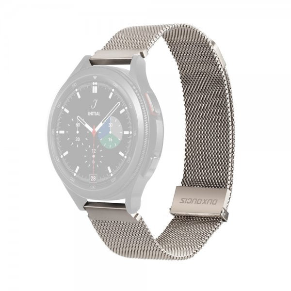 Dux Ducis Samsung Galaxy Watch 20mm Milanese-ranneke Starlight Silver