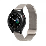 Dux Ducis Samsung Galaxy Watch 20mm Milanese-ranneke Starlight Silver