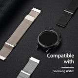 Dux Ducis Samsung Galaxy Watch 20mm Milanese-ranneke Starlight Silver