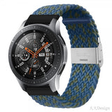 Samsung Galaxy Watch 20mm Ranneke Nylon Sinivihreä