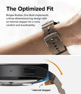 Ringke Samsung Galaxy Watch 20mm hihna Rubber One Bold Band, harmaa hiekka