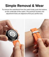 Ringke Samsung Galaxy Watch 20mm ranneke kumi One Bold Band oranssi