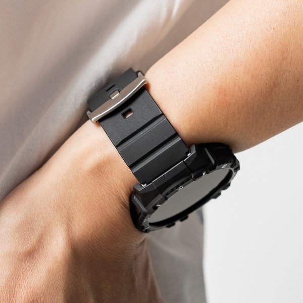 Ringke Samsung Galaxy Watch 20mm ranneke kumi One Bold Band musta