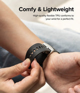 Ringke Samsung Galaxy Watch 20mm ranneke kumi One Bold Band musta