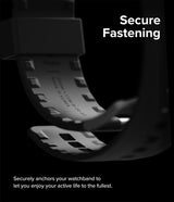 Ringke Samsung Galaxy Watch 20mm ranneke kumi One Bold Band musta