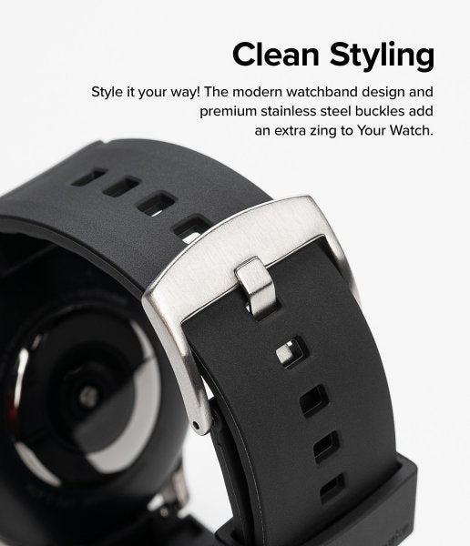 Ringke Samsung Galaxy Watch 20mm ranneke kumi One Bold Band musta