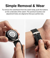 Ringke Samsung Galaxy Watch 20mm ranneke kumi One Bold Band musta