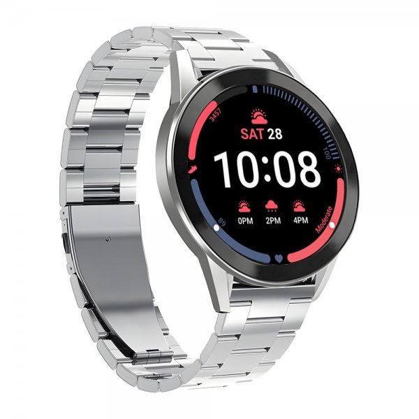Puro Samsung Galaxy Watch 20mm ranneke, ruostumatonta terästä, hopea