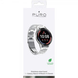 Puro Samsung Galaxy Watch 20mm ranneke, ruostumatonta terästä, hopea