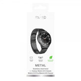 Puro Samsung Galaxy Watch 20mm Ranneke Ruostumaton teräs Musta