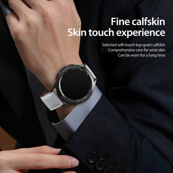 Dux Ducis Samsung Galaxy Watch 20mm Ranneke YA Series Harmaa
