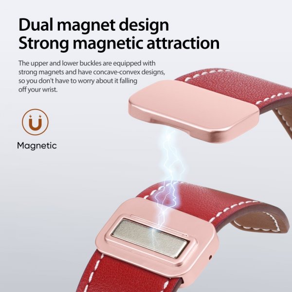 Dux Ducis Samsung Galaxy Watch 20mm Ranneke YA-sarja Punainen