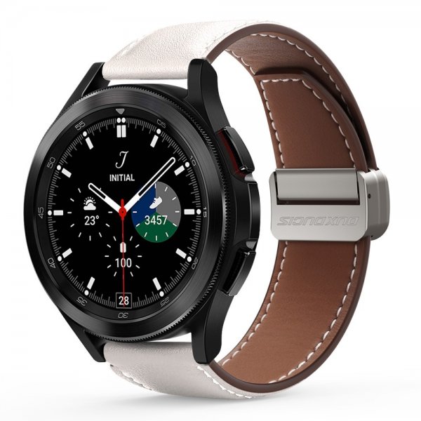 Dux Ducis Samsung Galaxy Watch 20mm Ranneke YA Series Valkoinen