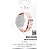 Puro Samsung Galaxy Watch 22mm ranneke Icon vaaleanpunainen