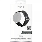 Puro Samsung Galaxy Watch 22mm ranneke Icon musta