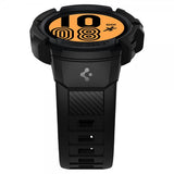 Spigen Samsung Galaxy Watch 4/5 40mm -kuori ja ranneke Rugged Armor Pro Musta