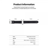 Ringke Samsung Galaxy Watch 20mm Ranneke Rubber One Band, musta