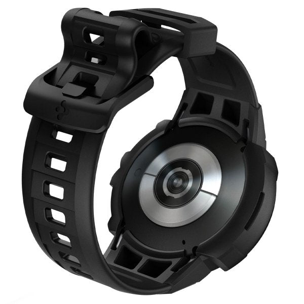 Spigen Samsung Galaxy Watch 4/5 40mm Suojakuori ja ranneke Rugged Armor Pro Musta