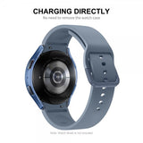 Enkay Samsung Galaxy Watch 4/5 44mm Kuori integroidulla näytönsuojalla Sininen