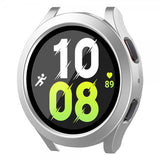 Enkay Samsung Galaxy Watch 4/5 44mm Kuori integroidulla näytönsuojalla hopea