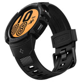 Spigen Samsung Galaxy Watch 4/5 44mm Kuori ja ranneke Rugged Armor Pro Musta
