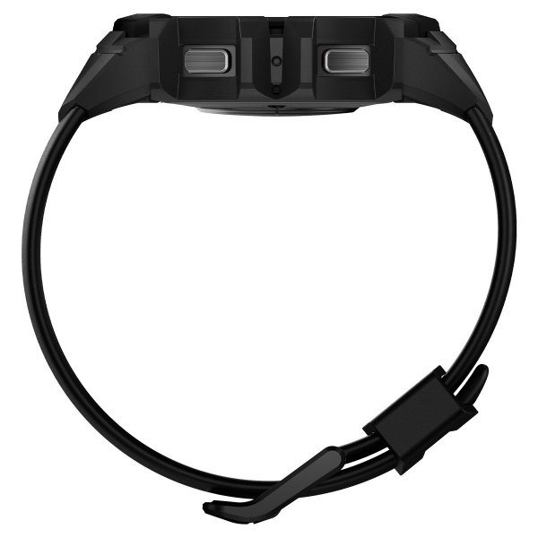 Spigen Samsung Galaxy Watch 4/5 44mm Kuori ja ranneke Rugged Armor Pro Musta
