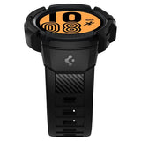 Spigen Samsung Galaxy Watch 4/5 44mm Kuori ja ranneke Rugged Armor Pro Musta