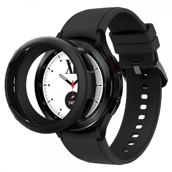 Spigen Samsung Galaxy Watch 4 Classic 42 mm Liquid Air -suojakuori, mattamusta