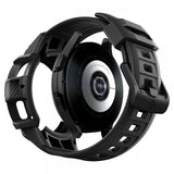 Spigen Samsung Galaxy Watch 4 Classic 46mm -kuori rannekkeella Rugged Armor Pro Musta