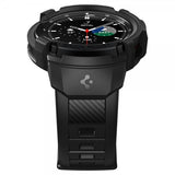 Spigen Samsung Galaxy Watch 4 Classic 46mm -kuori rannekkeella Rugged Armor Pro Musta