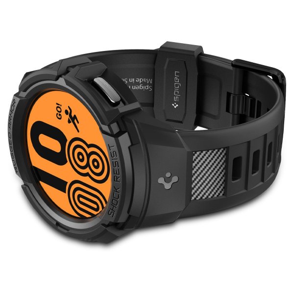 Spigen Samsung Galaxy Watch 5 Pro 45mm Kuori ja ranneke Rugged Armor Pro Musta