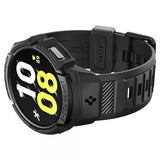 Spigen Samsung Galaxy Watch 6 40mm Suojakuori ja ranneke Rugged Armor Pro Musta