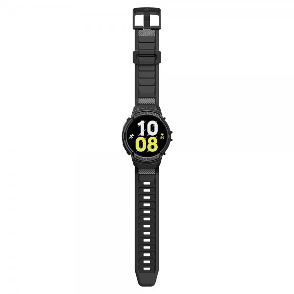 Spigen Samsung Galaxy Watch 6 40mm Suojakuori ja ranneke Rugged Armor Pro Musta