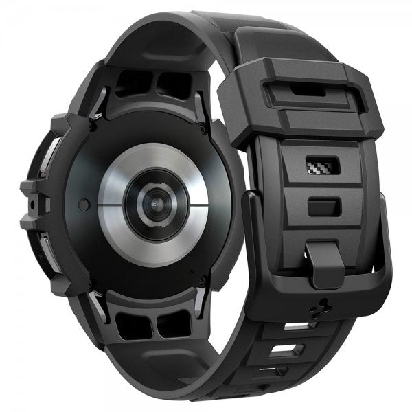 Spigen Samsung Galaxy Watch 6 40mm Suojakuori ja ranneke Rugged Armor Pro Musta