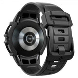 Spigen Samsung Galaxy Watch 6 40mm Suojakuori ja ranneke Rugged Armor Pro Musta