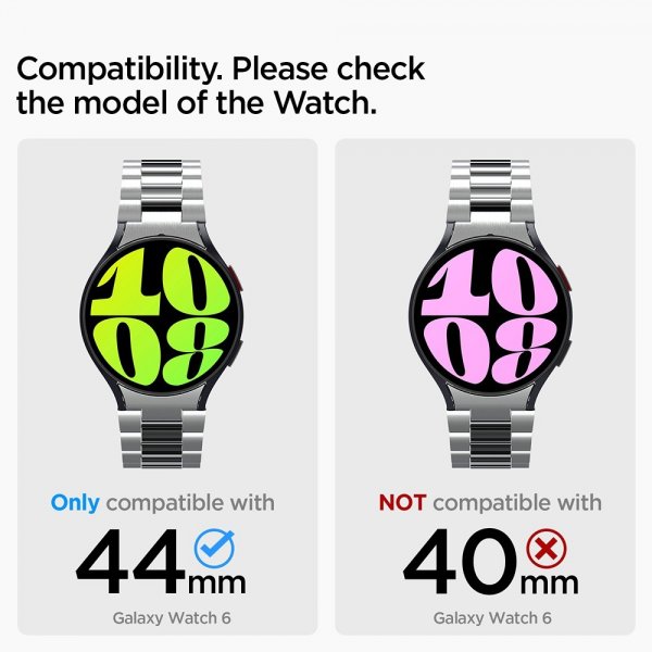 Spigen Samsung Galaxy Watch 6 44mm ranneke Modern Fit 316L Hopea